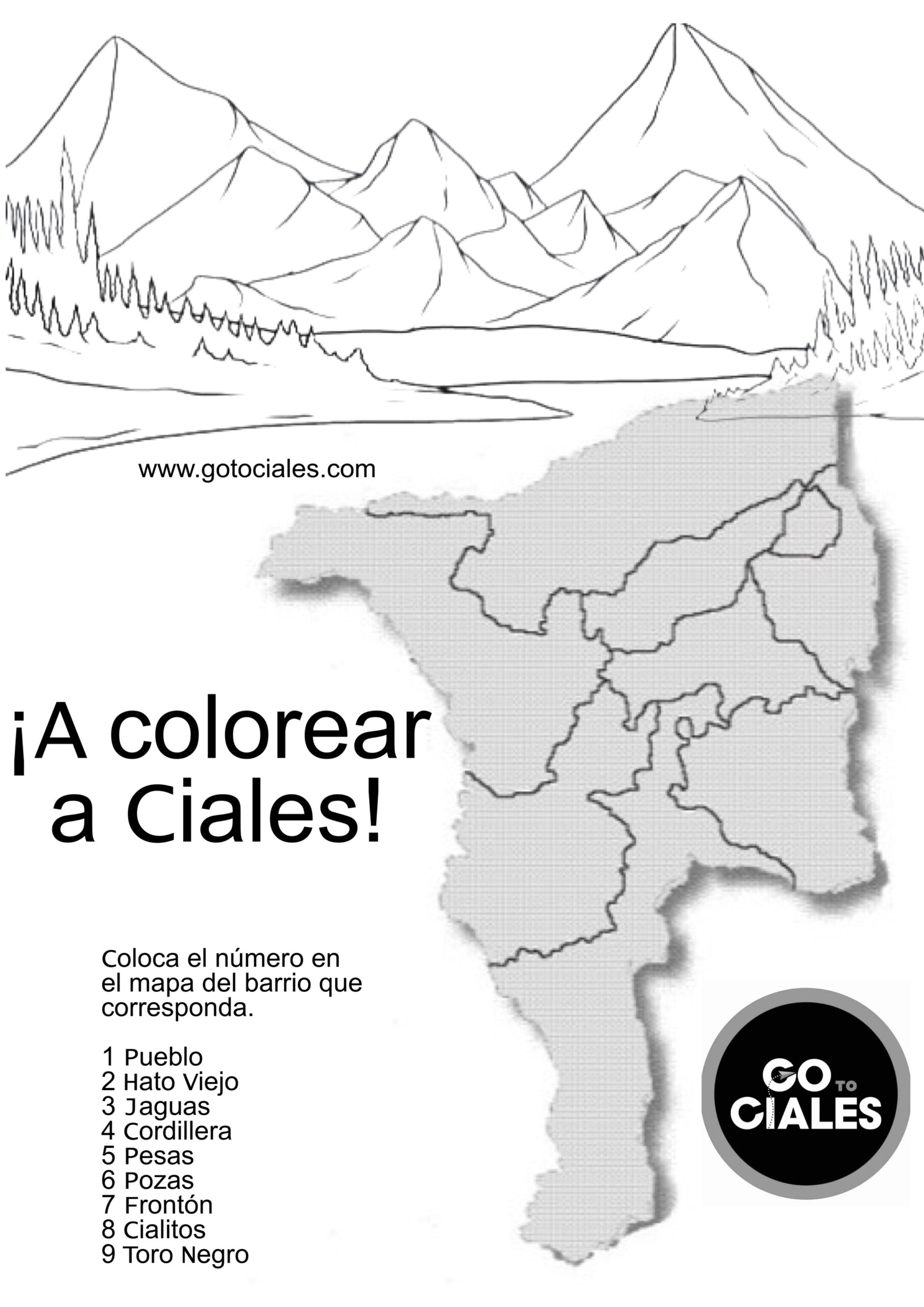 A colorear a Ciales!