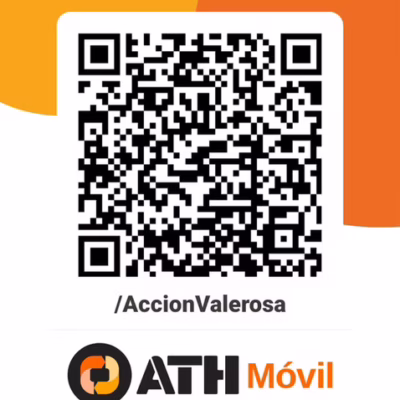 ath-movil Código QR de ATH Móvil para donar a Acción Valerosa